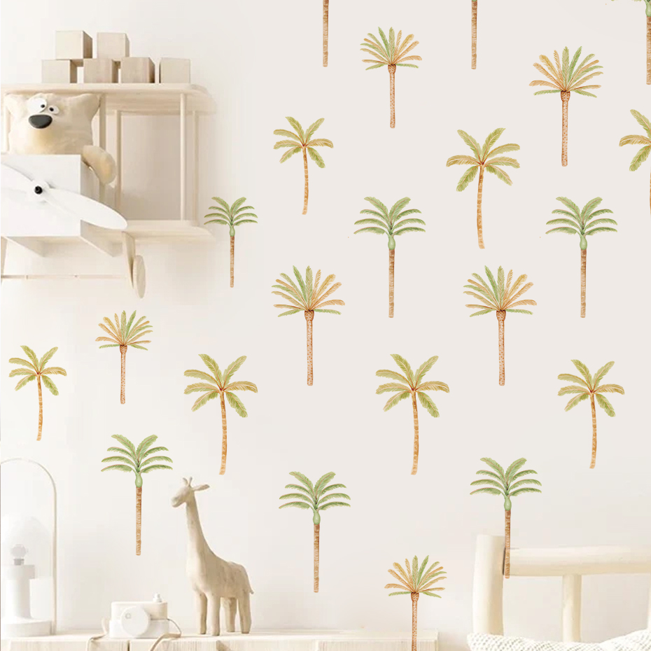 Baby Nursery Tree - Boho Naklejka ścienna z palmy kokosowej