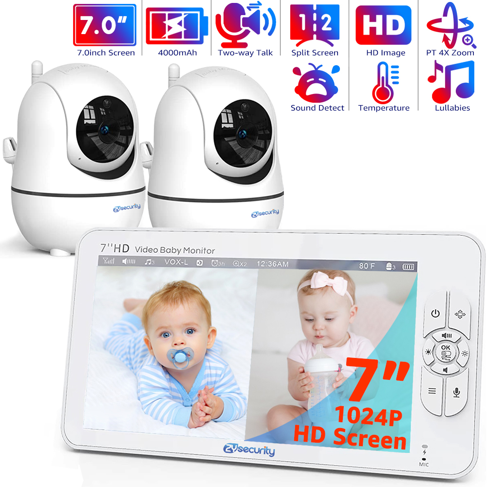 Baby Monitor Split Screen - 7,0-calowa niania wideo HD z dzielonym