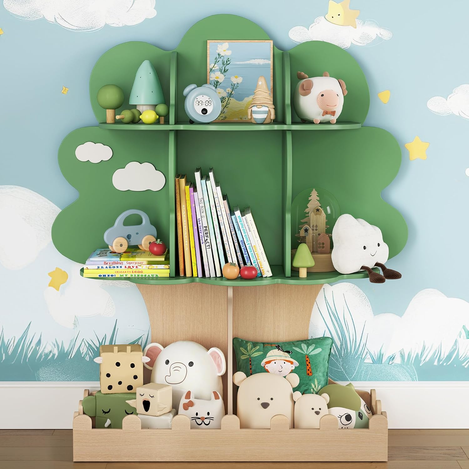 Baby Nursery Tree - Regał na książki dla maluchów, drzewko,