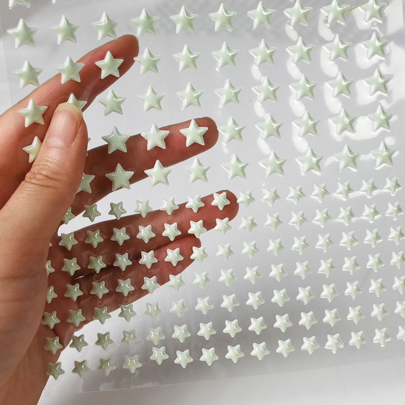 Baby Nursery Wall Mural - 211szt 3D Bubble Luminous Stars Dots