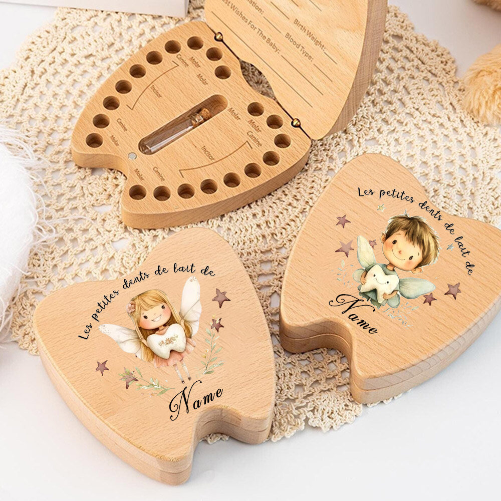 Baby Keepsake Box - Spersonalizowane pudełko na ząbki od Wróżki