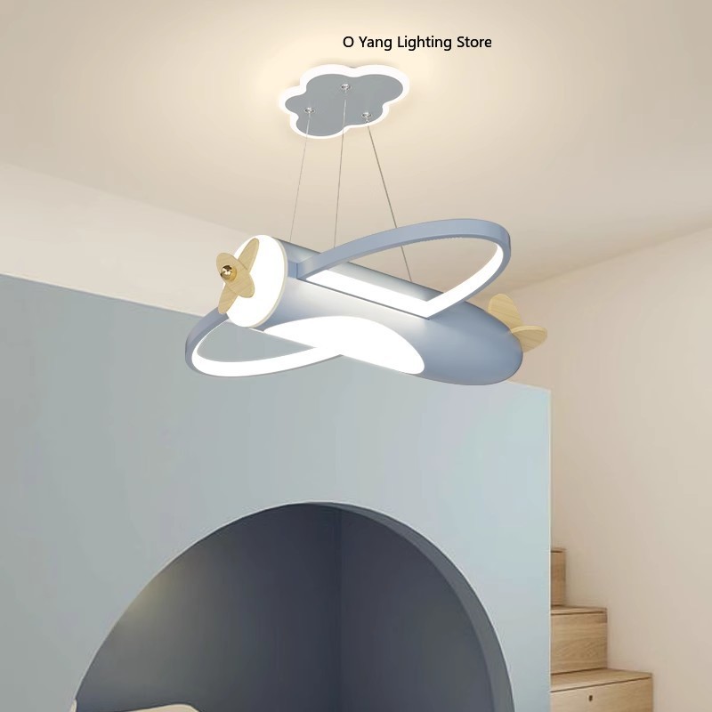 Baby Nursery Ceiling Light - Lampy sufitowe LED w stylu kremowym,