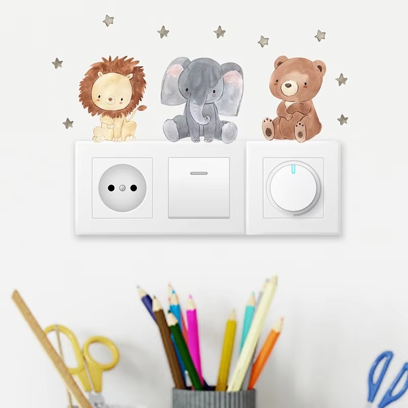 Baby Nursery Wallpaper Girl - Urocze naklejki ścienne z motywem leśnych