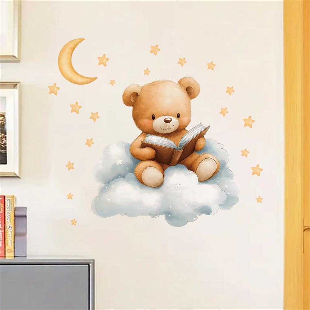 Urocze naklejki ścienne z misi – Baby Nursery Wallpaper Girl recenzja i cena