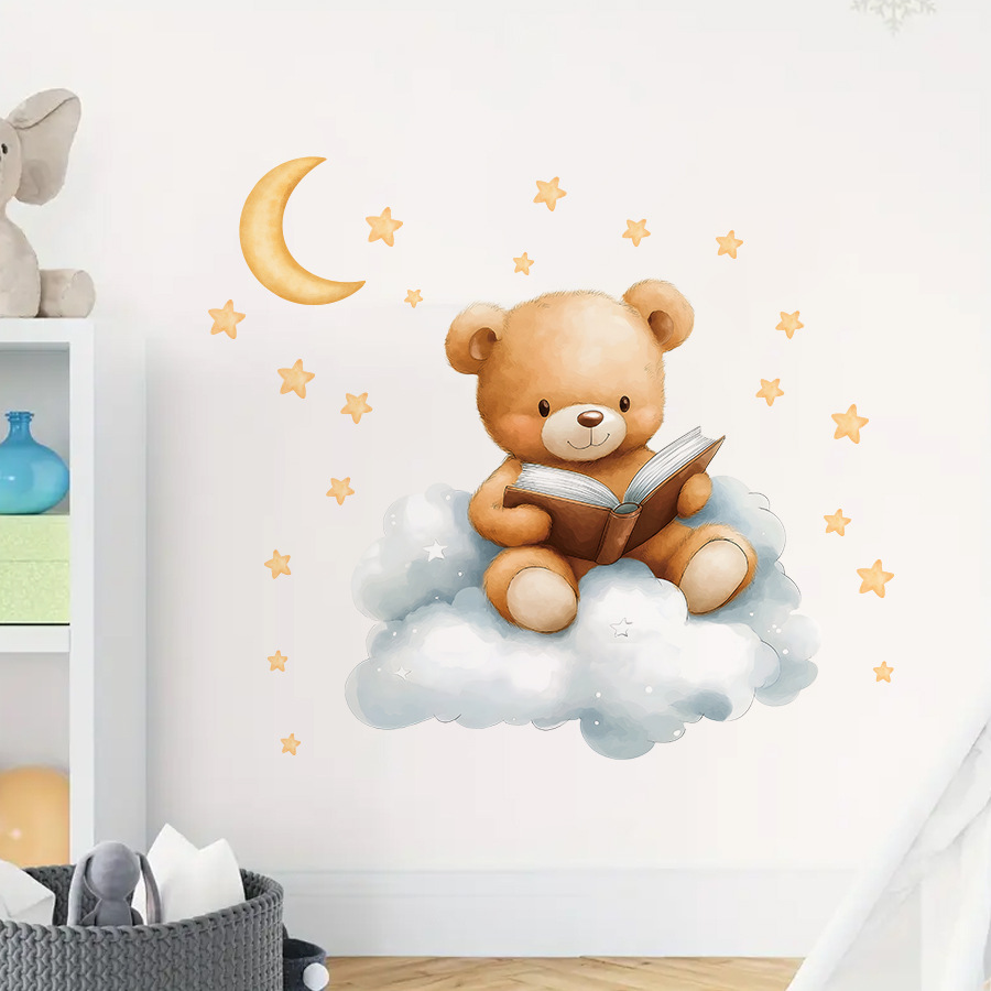 Urocze naklejki ścienne z misi – Baby Nursery Wallpaper Girl recenzja i cena