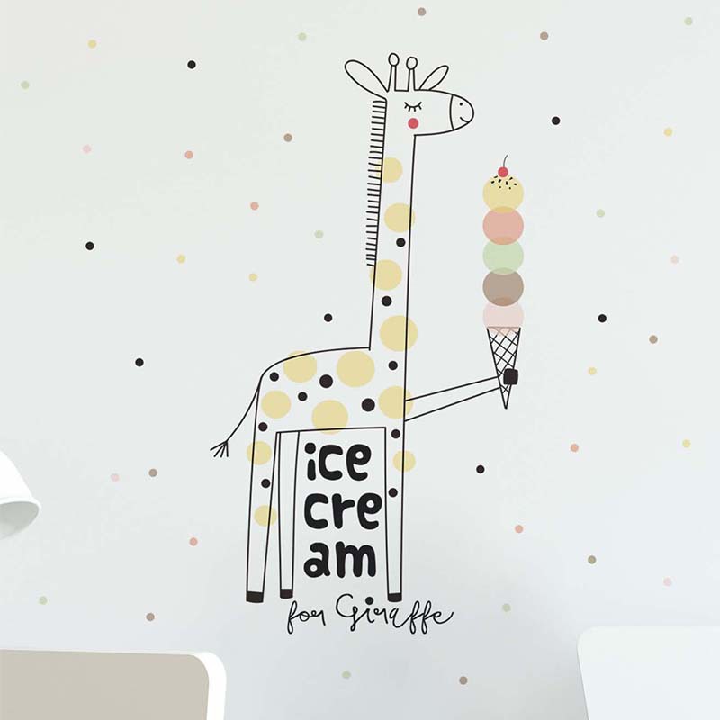 Naklejka ścienna z żyrafą i lo – Baby Nursery Mural Wallpaper recenzja i cena