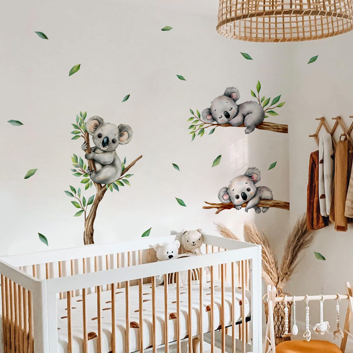 Naklejki ścienne z koalą w sty – Wall Decal Nursery recenzja i cena