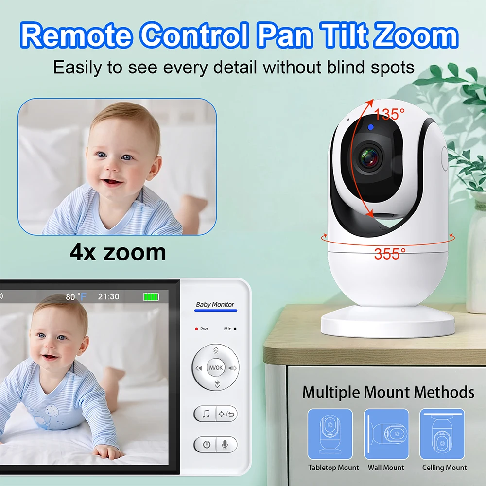 7.0'' Niania Elektroniczna z E – Baby Monitor Split Screen recenzja i cena