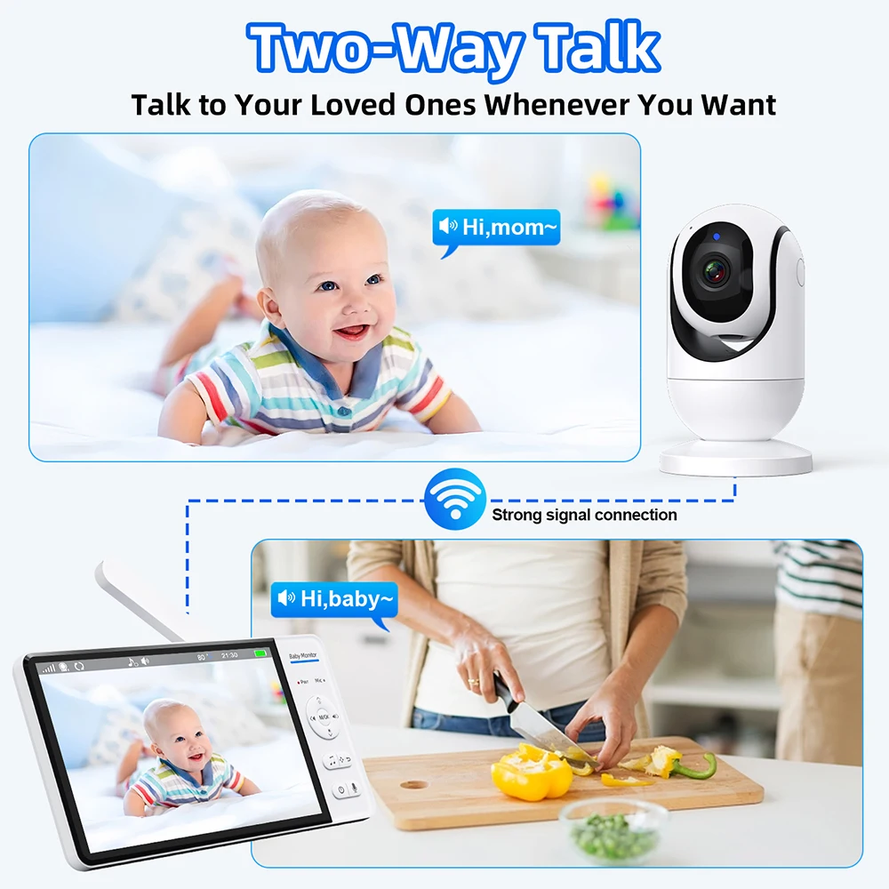 7.0'' Niania Elektroniczna z E – Baby Monitor Split Screen recenzja i cena