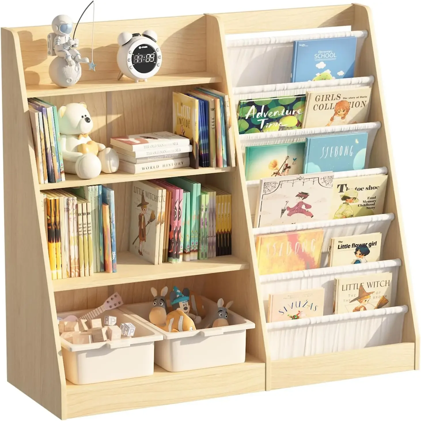 4-poziomowy regał na książki d – Baby Nursery Bookshelf recenzja i cena