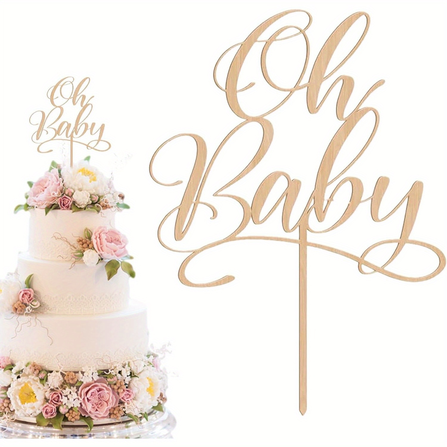 1 szt. Oh Baby - Drewniany Top – Baby Nursery Letters recenzja i cena