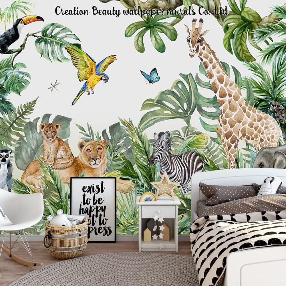 Tapeta Akwarelowe Zwierzęta z  – Baby Nursery Mural Wallpaper recenzja i cena