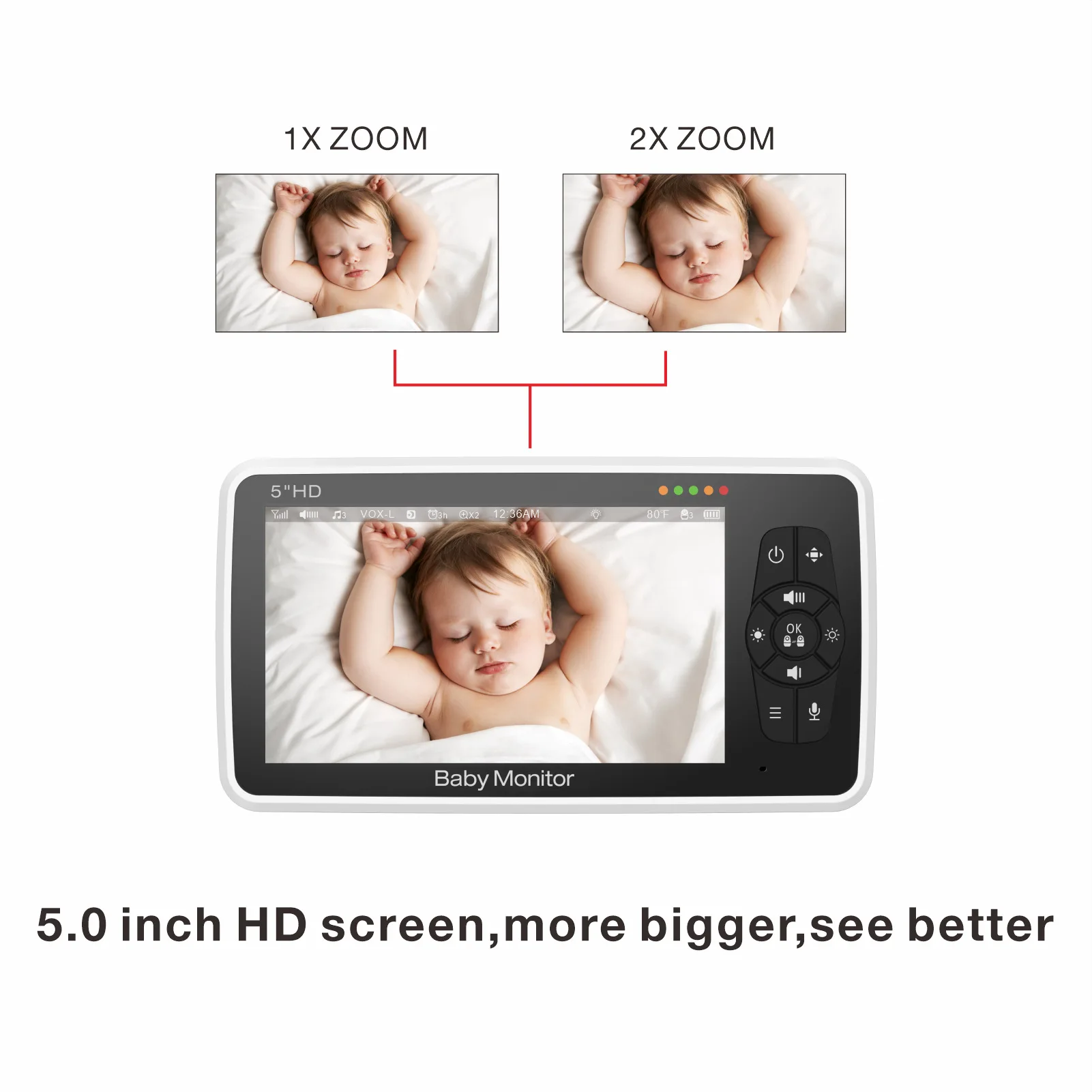 5-calowy monitor dla dziecka z – Baby Monitor Split Screen recenzja i cena