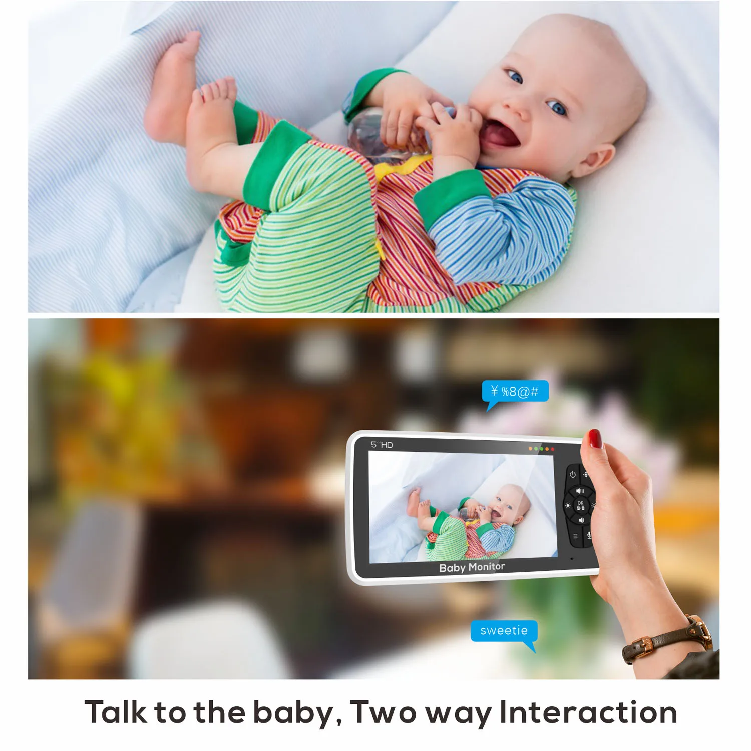 5-calowy monitor dla dziecka z – Baby Monitor Split Screen recenzja i cena