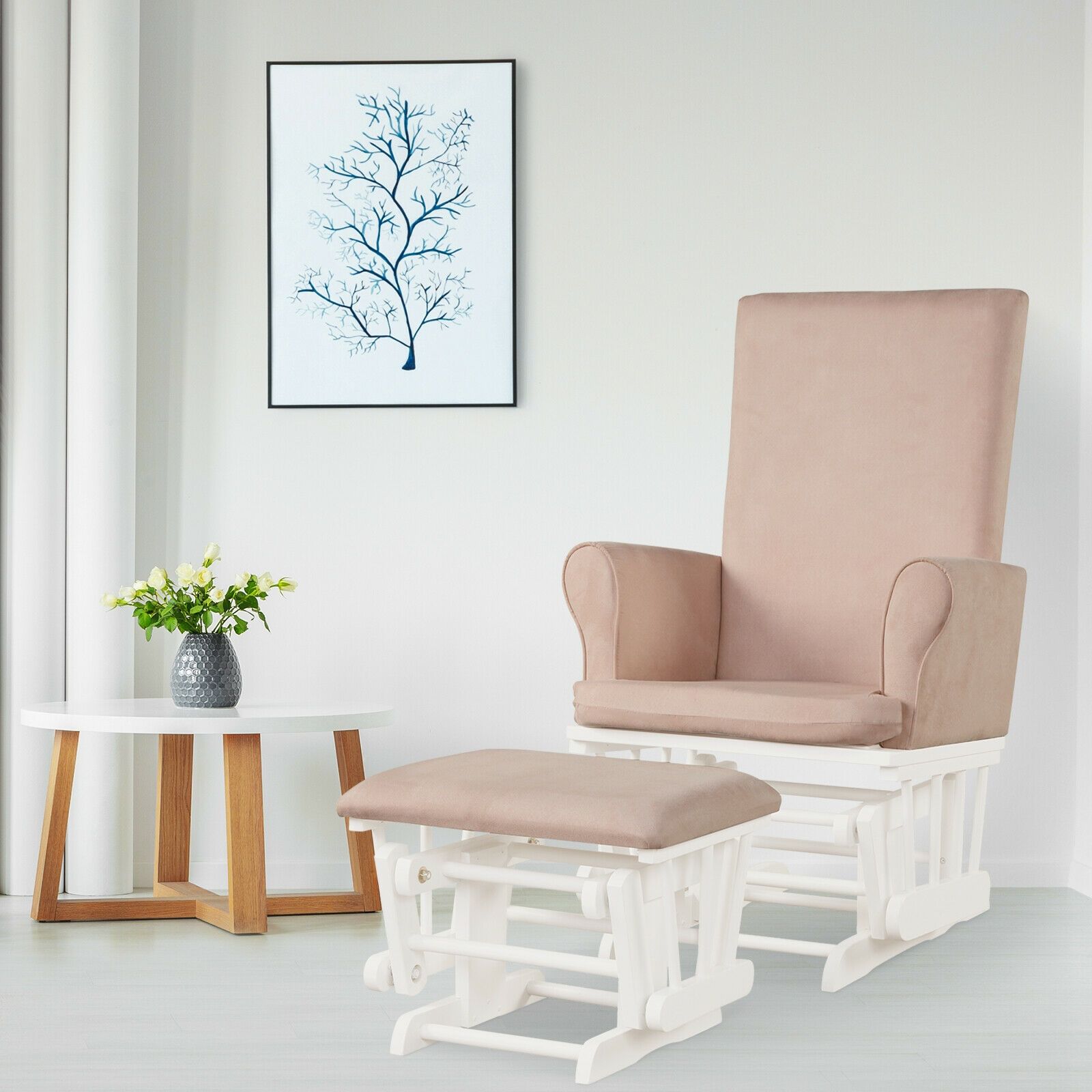 Fotel bujany dla niemowląt z p – Baby Nursery Rocking Chair recenzja i cena