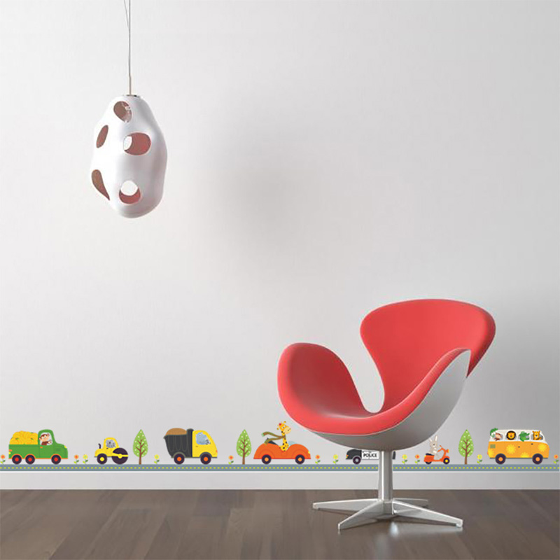 Cartoon Animals Naklejki ścien – Baby Nursery Wall Mural recenzja i cena