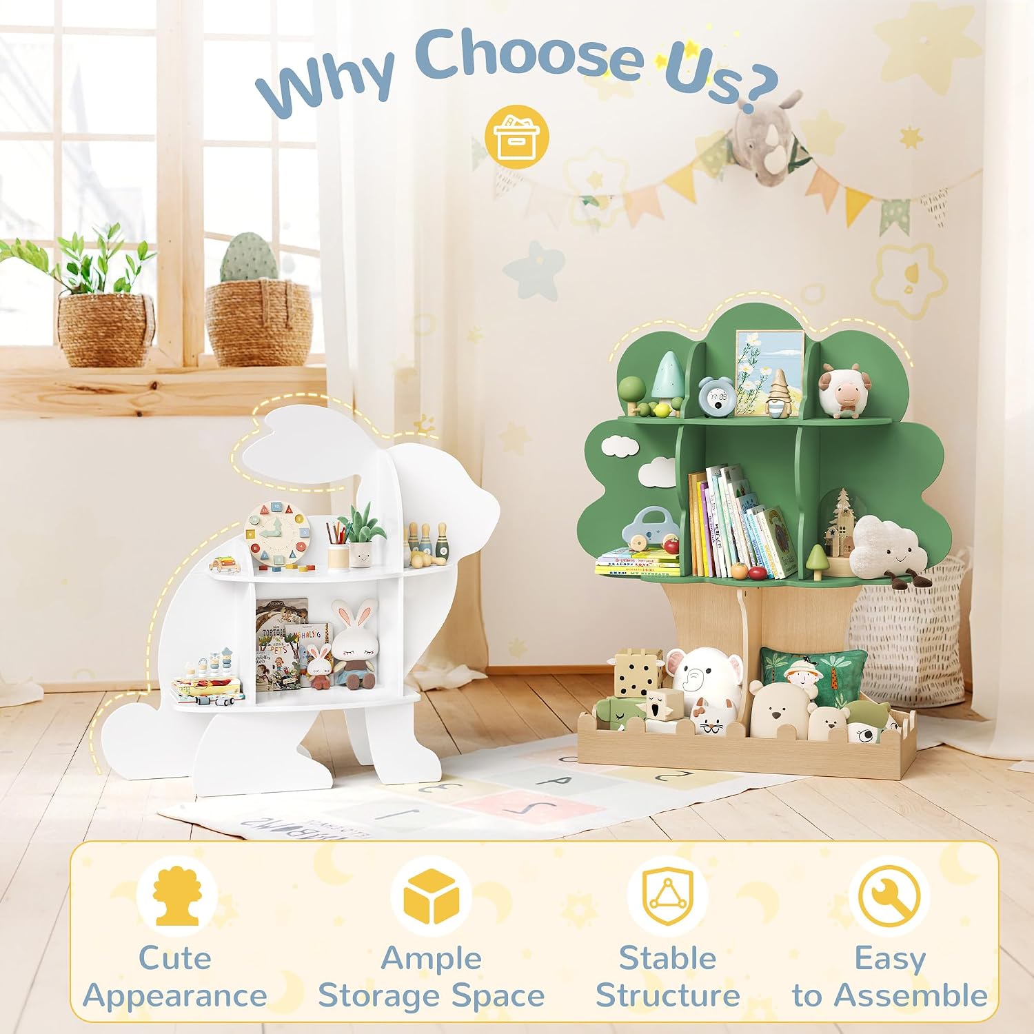 Regał na książki dla maluchów, – Baby Nursery Tree recenzja i cena