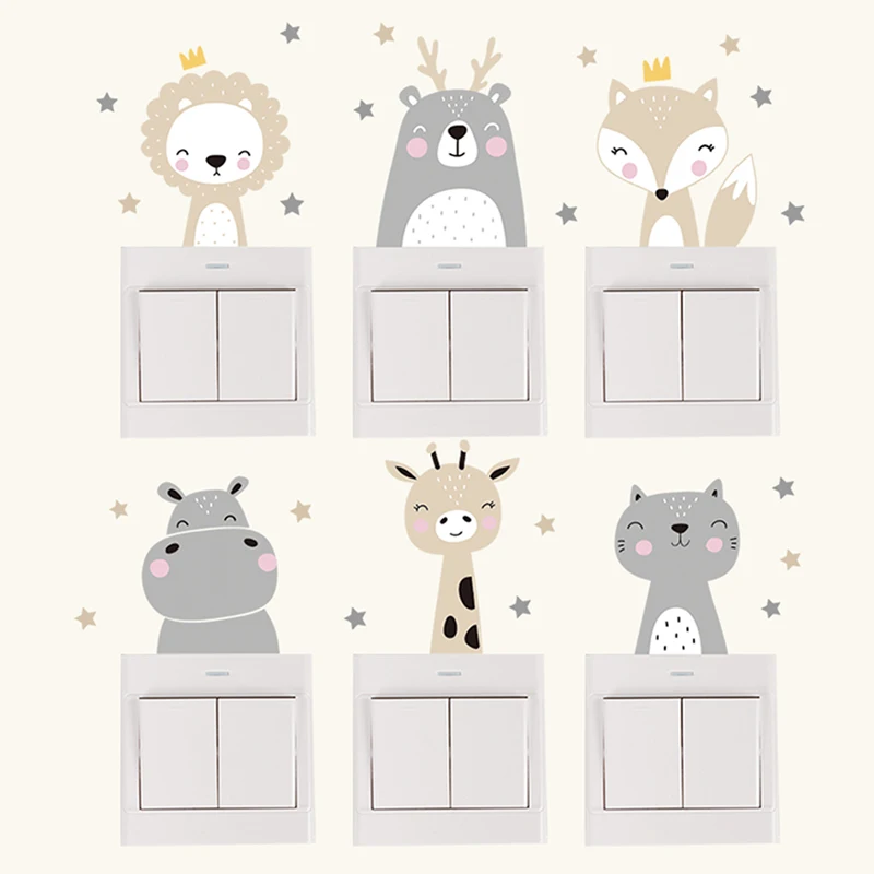 6 sztuk wesołych naklejek w st – Wall Decal Nursery recenzja i cena