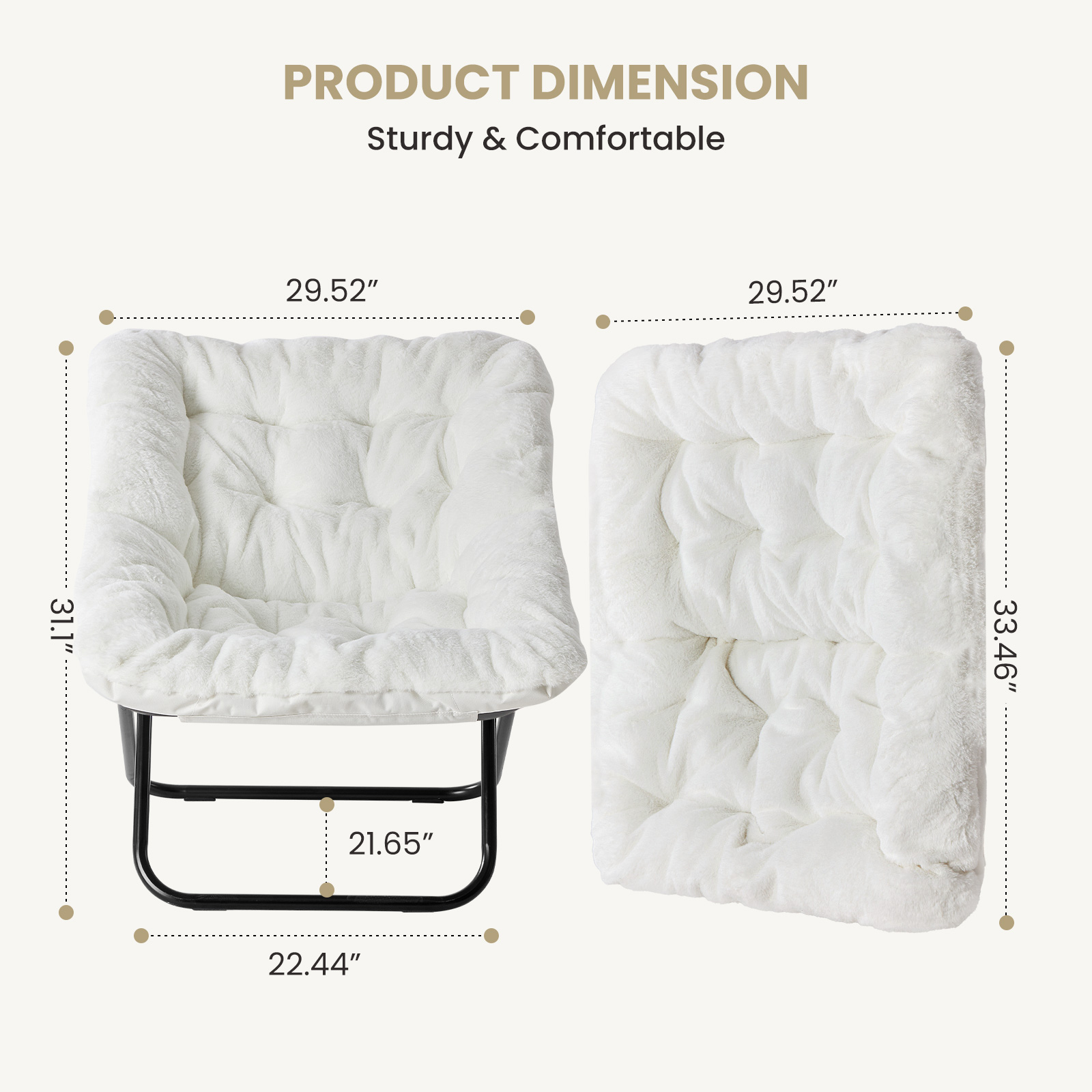 Krzesło JHK 28IN Cozy Saucer,  – Baby Nursery Rocking Chair recenzja i cena