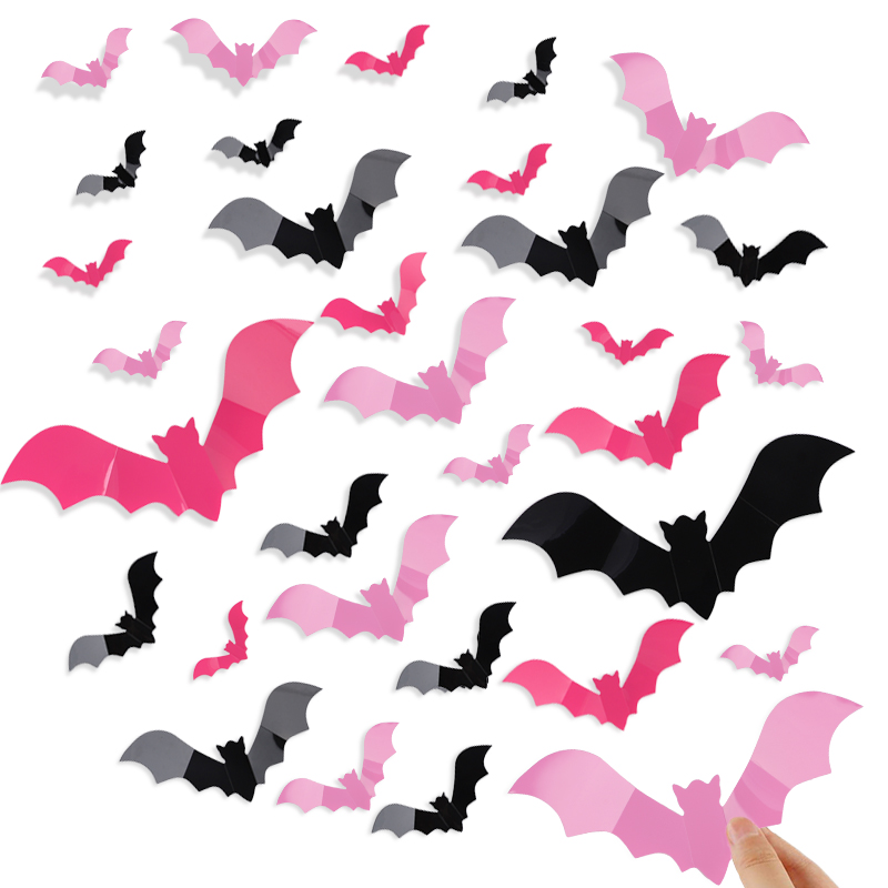 24/48 szt. Halloweenowe Różowe – Wall Decal Nursery recenzja i cena