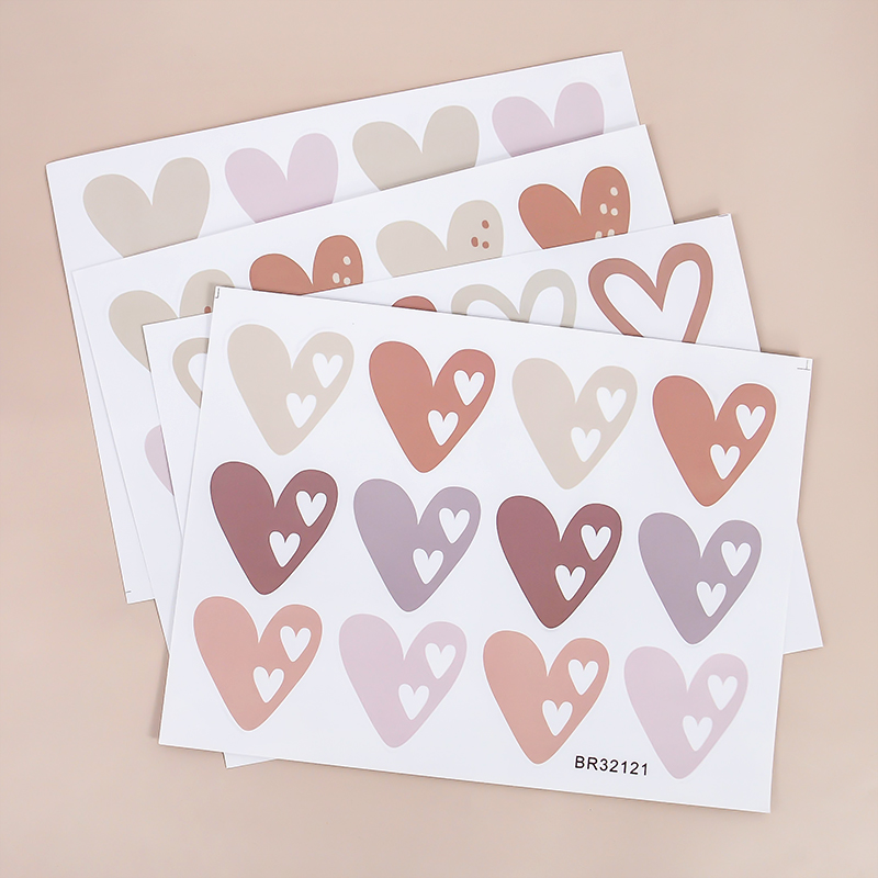 2pcs Lovely Hearts Ins Wall St – Baby Nursery Mural Wallpaper recenzja i cena
