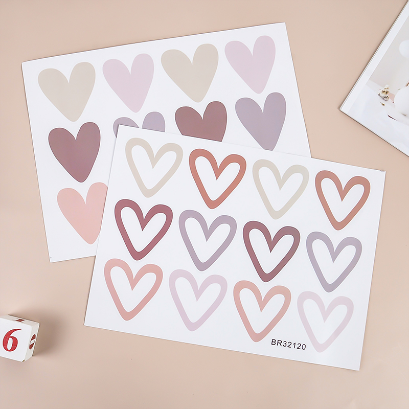 2pcs Lovely Hearts Ins Wall St – Baby Nursery Mural Wallpaper recenzja i cena