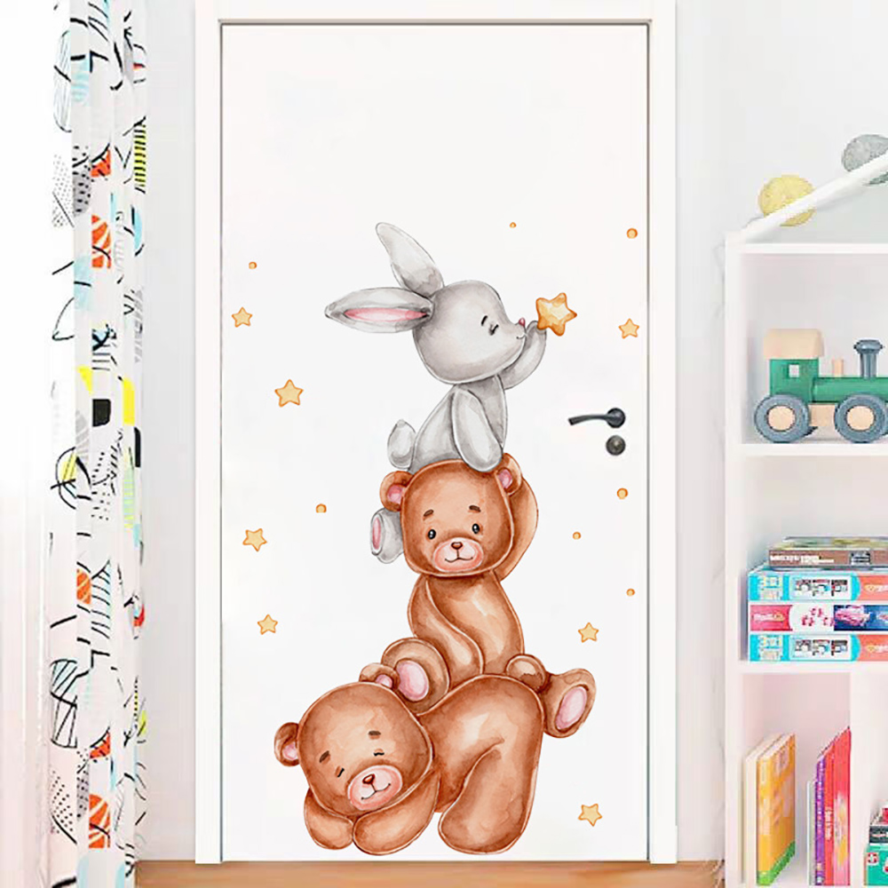 Śliczny Królik Niedźwiedź Gwia – Baby Nursery Wallpaper Girl recenzja i cena
