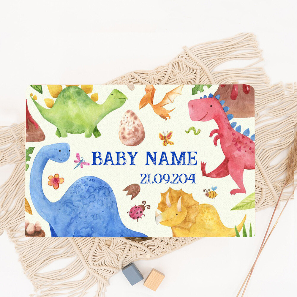 Spersonalizowany dinozaur z im – Baby Keepsake Box recenzja i cena