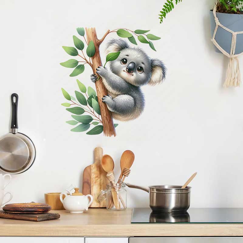 Urocza naklejka ścienna z koal – Baby Nursery Mural Wallpaper recenzja i cena