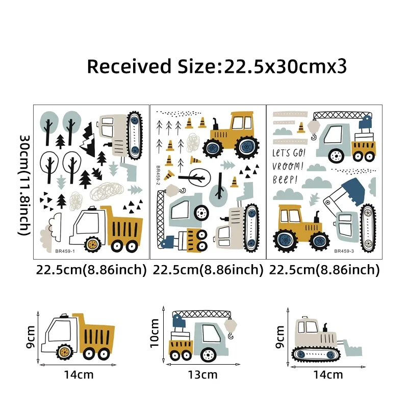 Ręcznie rysowane śliczne samoc – Wall Decal Nursery recenzja i cena