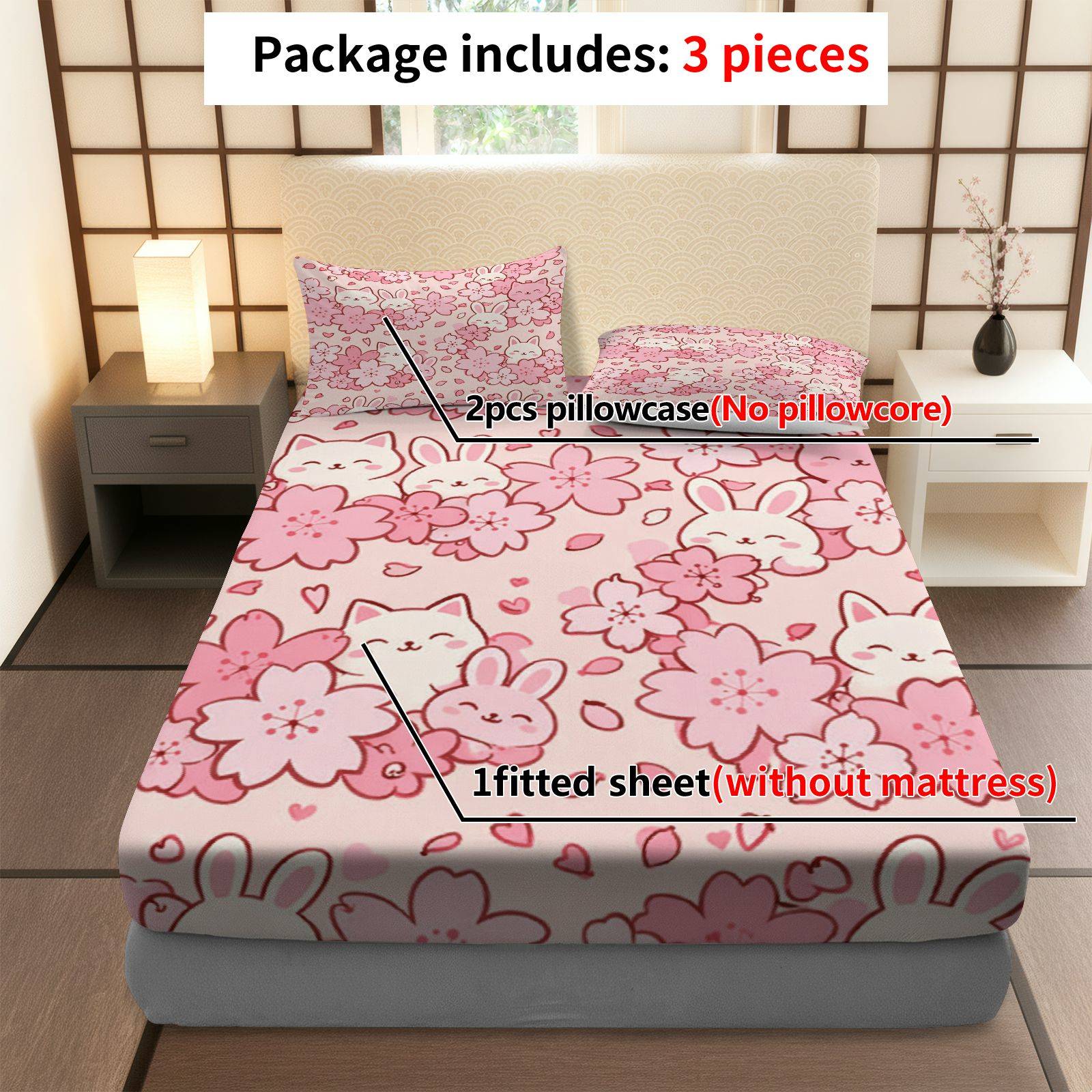 Zestaw pościeli Sakura Rabbit  – Baby Nursery Sets recenzja i cena
