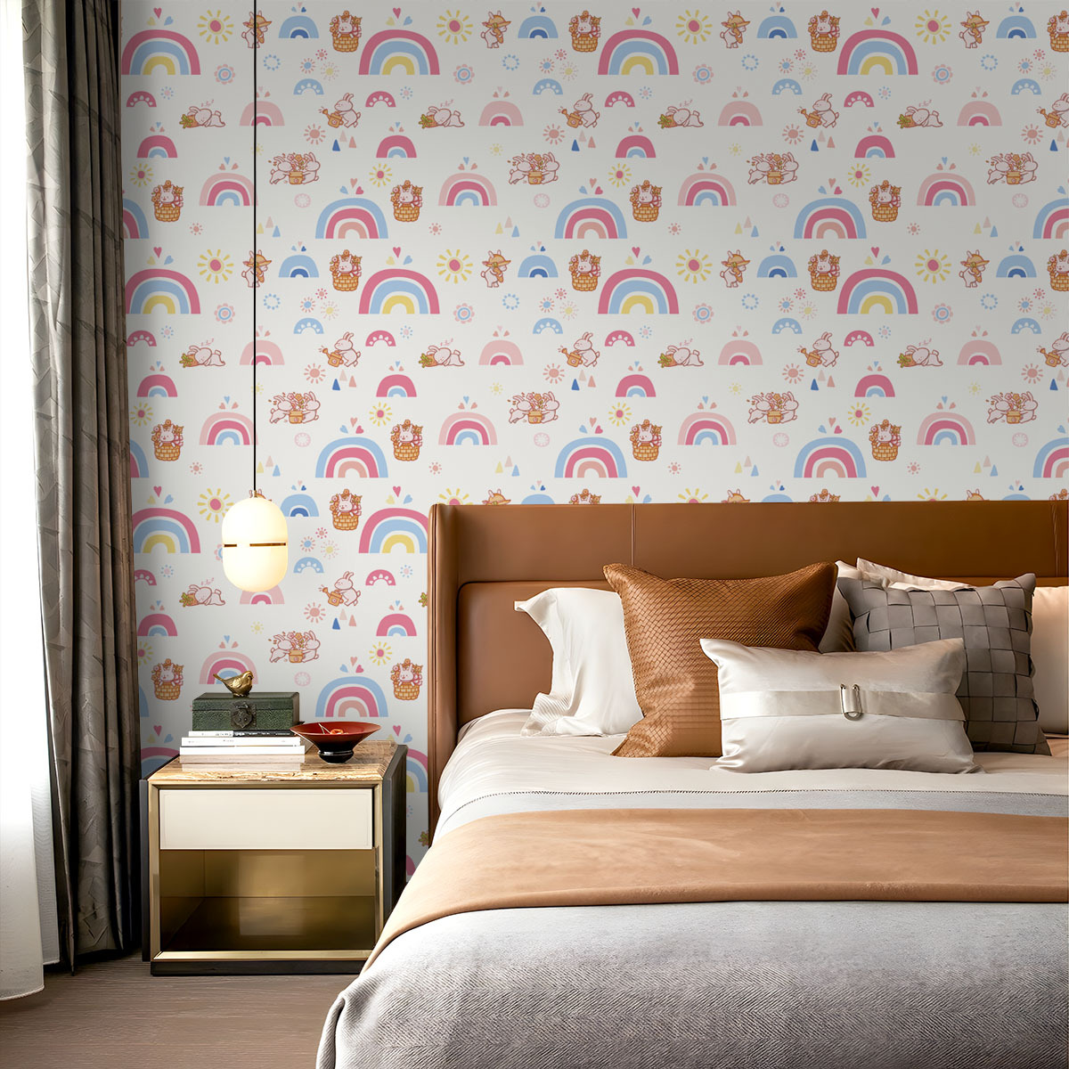 Tapeta samoprzylepna w stylu b – Baby Nursery Wallpaper Girl recenzja i cena