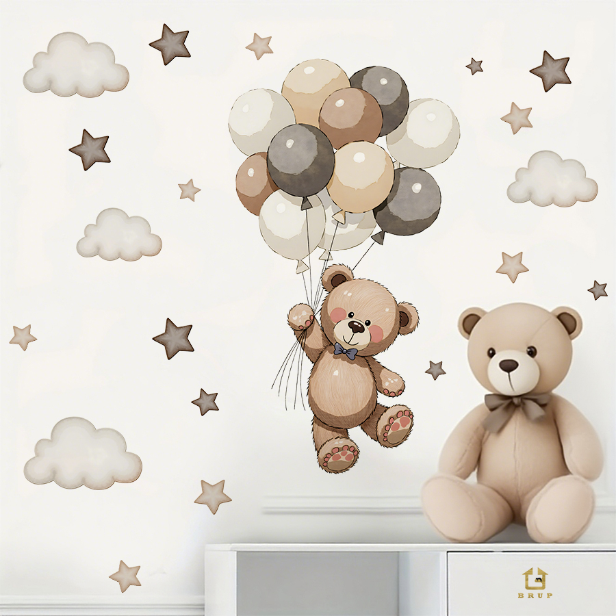 Urocze naklejki ścienne z misi – Wall Decal Nursery recenzja i cena