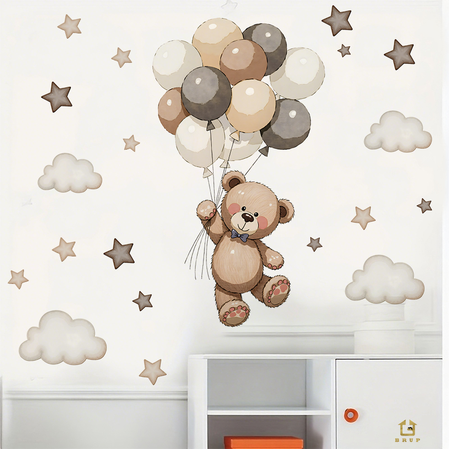 Urocze naklejki ścienne z misi – Wall Decal Nursery recenzja i cena