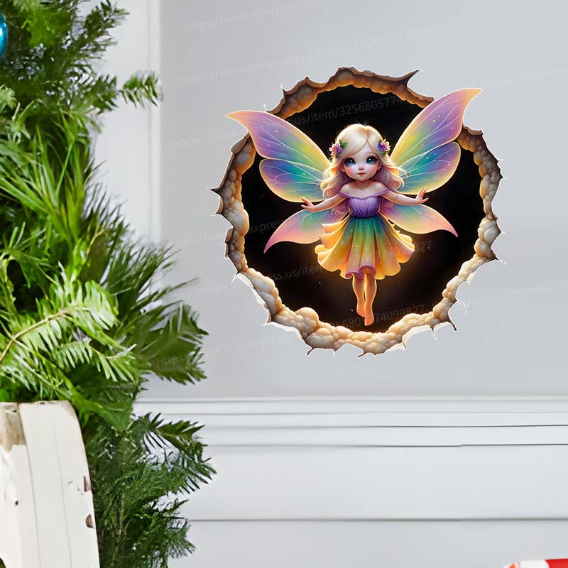 Wróżka Motyl Naklejka Ścienna  – Baby Nursery Mural Wallpaper recenzja i cena