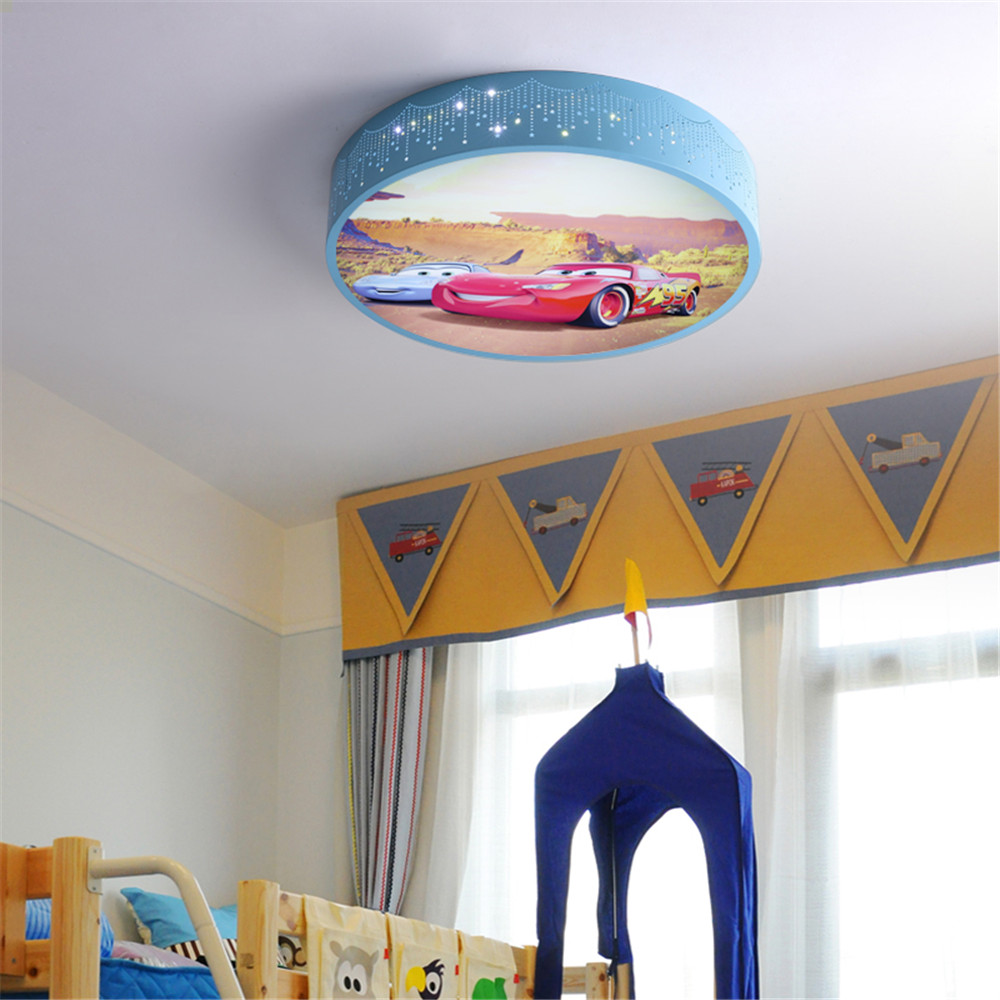 Cartoon samochodów okrągłe Led – Baby Nursery Ceiling Light recenzja i cena