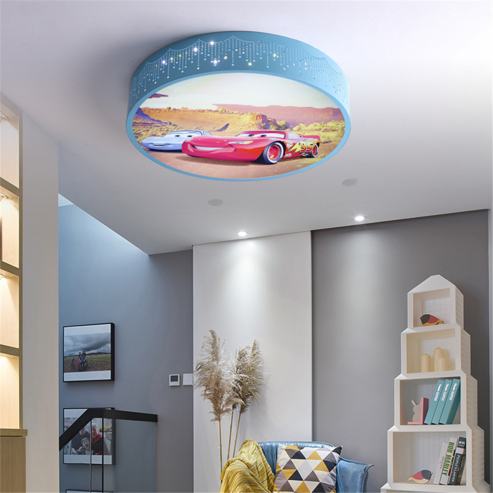 Cartoon samochodów okrągłe Led – Baby Nursery Ceiling Light recenzja i cena