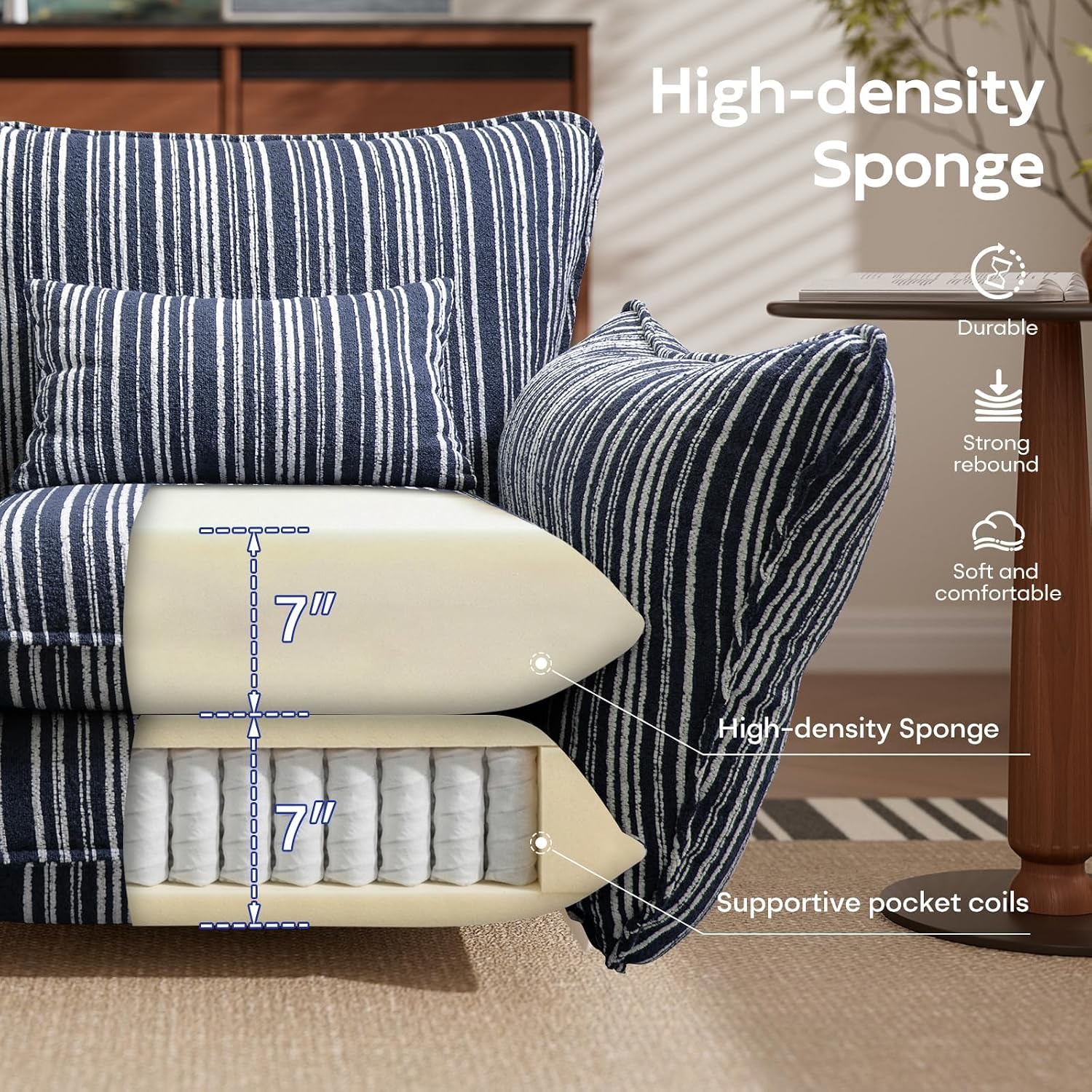 Niebieskie Krzesło Akcentujące – Baby Nursery Rocking Chair recenzja i cena