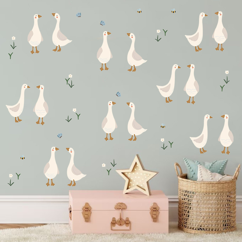 Urocza naklejka ścienna z kacz – Baby Nursery Mural Wallpaper recenzja i cena