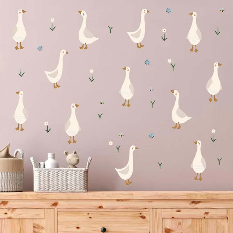 Urocza naklejka ścienna z kacz – Baby Nursery Mural Wallpaper recenzja i cena