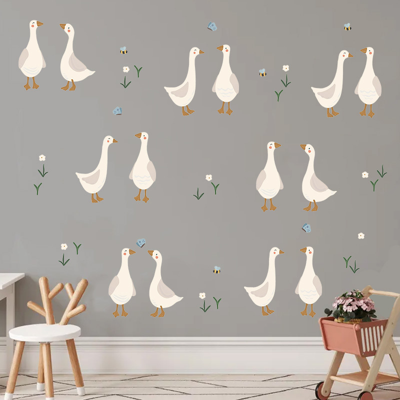 Urocza naklejka ścienna z kacz – Baby Nursery Mural Wallpaper recenzja i cena