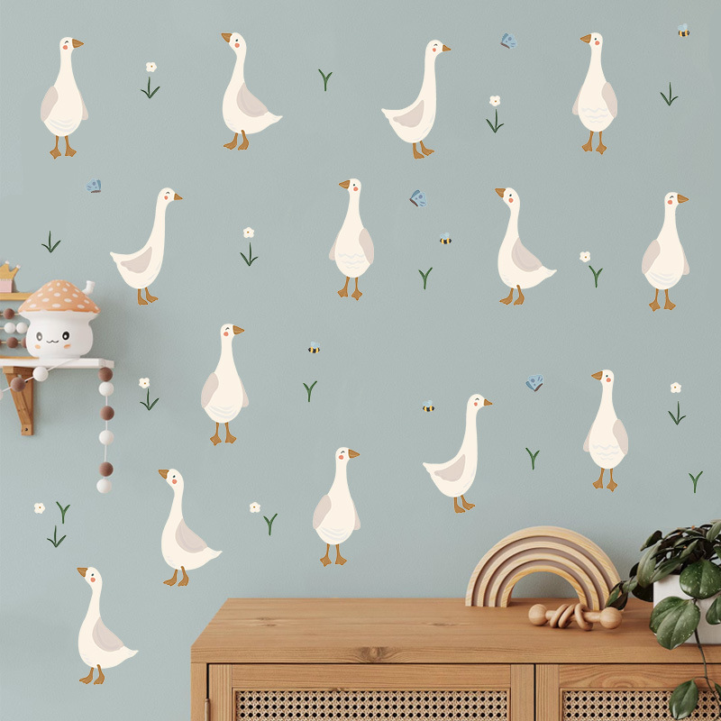 Urocza naklejka ścienna z kacz – Baby Nursery Mural Wallpaper recenzja i cena