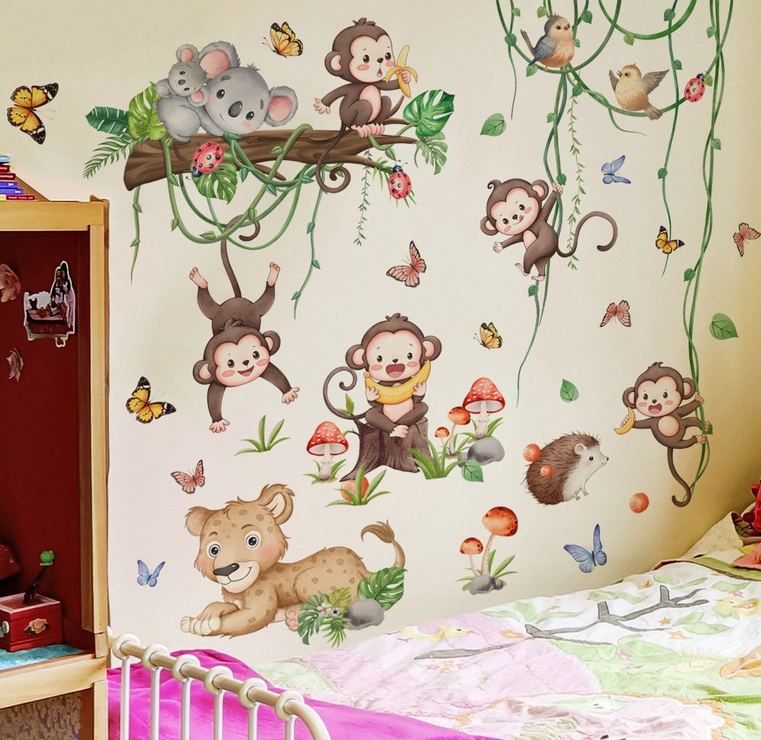 Naklejki ścienne Safari Małpa  – Baby Nursery Tree recenzja i cena