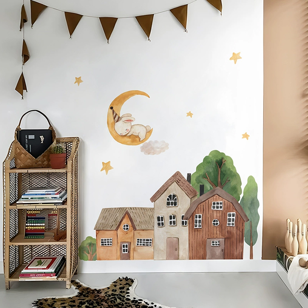 Tkanina Cartoon Forest Vintage – Wall Decal Nursery recenzja i cena