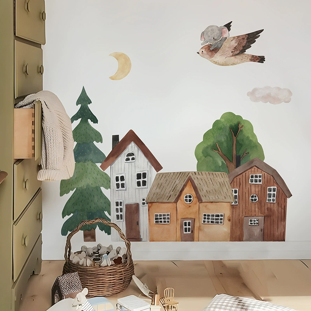 Tkanina Cartoon Forest Vintage – Wall Decal Nursery recenzja i cena