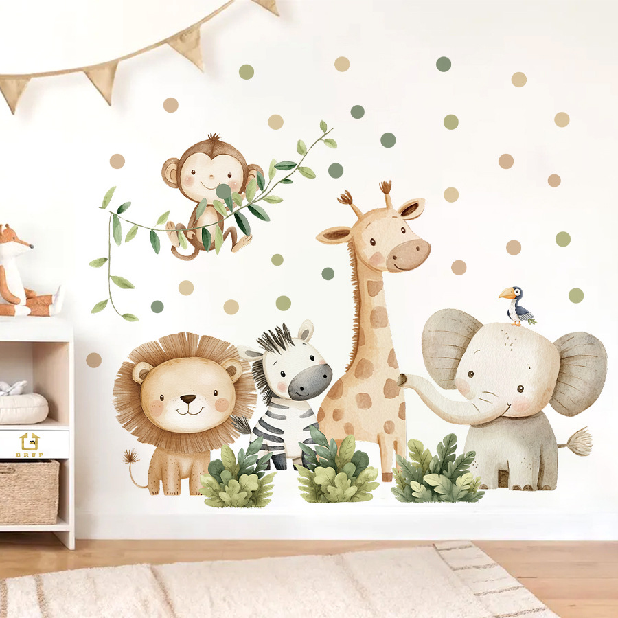 Urocze naklejki ścienne z moty – Baby Nursery Wallpaper Girl recenzja i cena