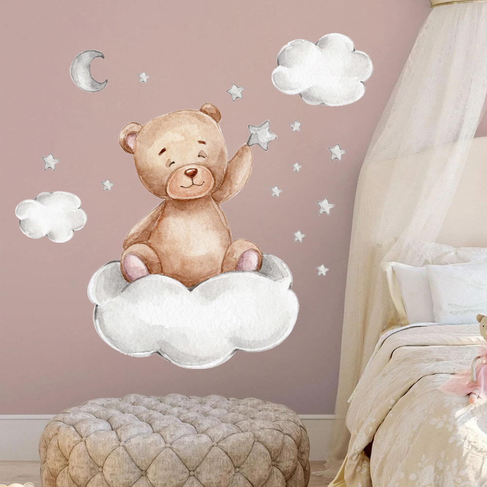 Naklejki ścienne Niedźwiedź Ks – Baby Nursery Mural Wallpaper recenzja i cena