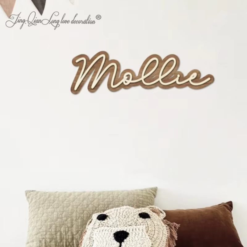 Niestandardowy drewniany znak  – Baby Nursery Letters recenzja i cena