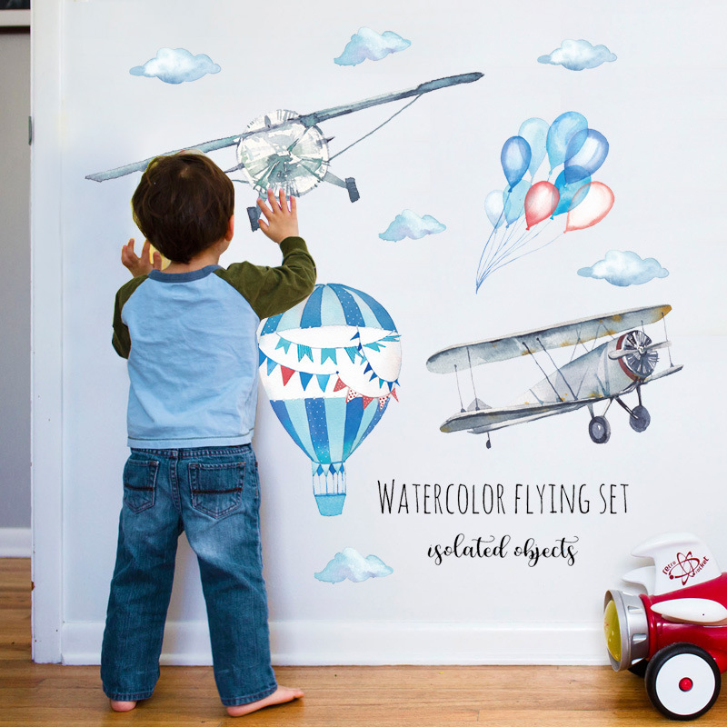 Naklejka ścienna akwarelowa sa – Baby Nursery Mural Wallpaper recenzja i cena