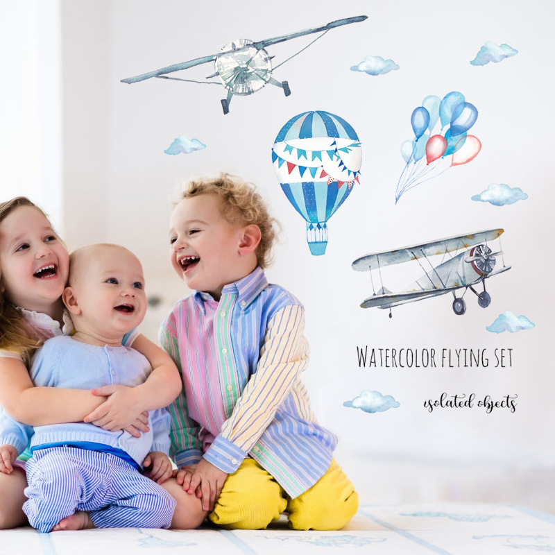 Naklejka ścienna akwarelowa sa – Baby Nursery Mural Wallpaper recenzja i cena